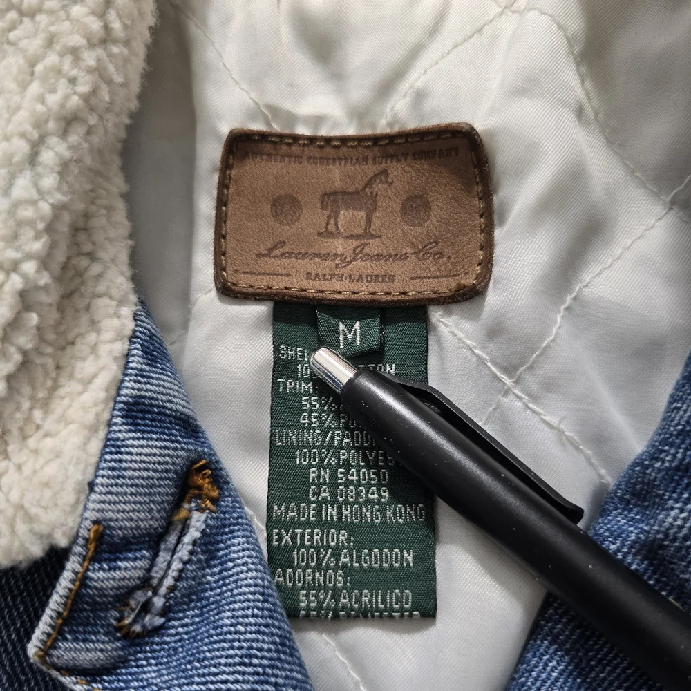 Ralph Lauren Sherpa Denim Jacket - Picture 3 of 8